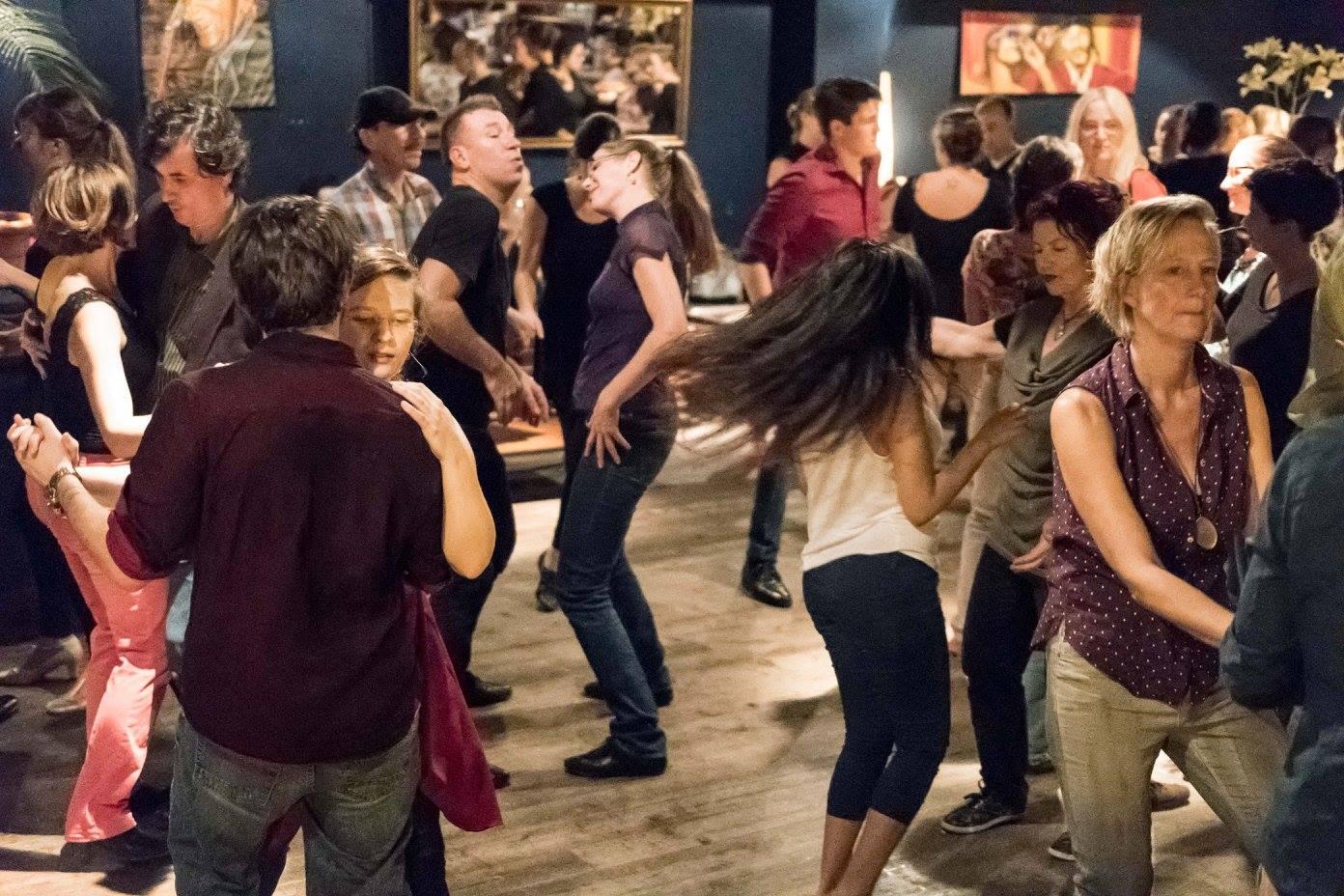 Blues dancers at a Vienna party